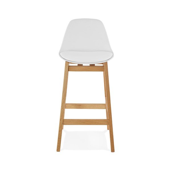Sgabello da bar bianco, altezza 86,5 cm Elody - Kokoon-image-4