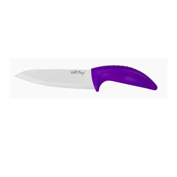 Keramický nůž Vialli Design Chef, 15 cm, fialový