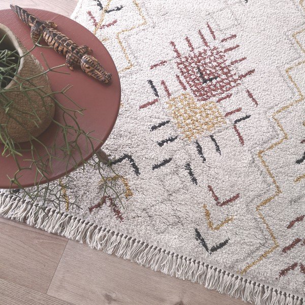 Tappeto beige , 135 x 190 cm Sixto - Nattiot-image-2