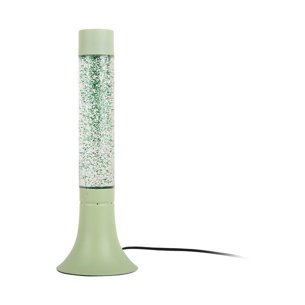 Lampada da tavolo verde con paralume in vetro (altezza totale 37,5 cm) Astro Glittler – Leitmotiv