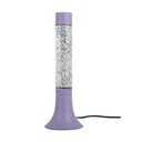 Lampada da tavolo viola con paralume in vetro (altezza totale 37,5 cm) Astro Glittler – Leitmotiv