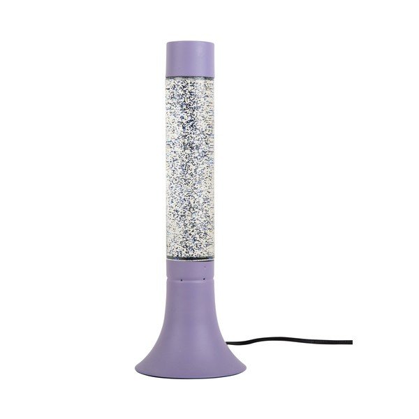 Lampada da tavolo viola con paralume in vetro (altezza totale 37,5 cm) Astro Glittler – Leitmotiv