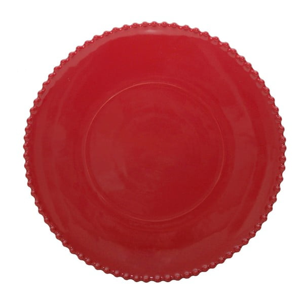 Piatto da portata in gres rosso rubino Pearl, ⌀ 34 cm - Costa Nova
