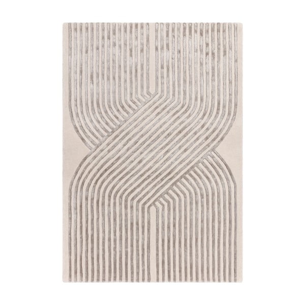 Tappeto crema tessuto a mano con lana 160x230 cm Matrix - Asiatic Carpets