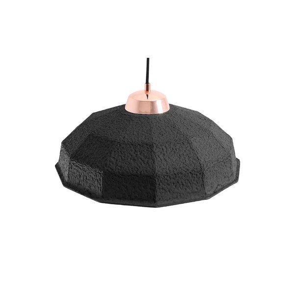 Černé závěsné světlo Custom Form Celulo, průměr 40 cm