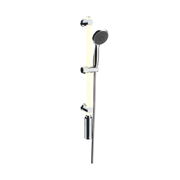 Pannello luminoso a LED per doccia con soffione bianco caldo, lunghezza 74 cm - Wenko-image-3