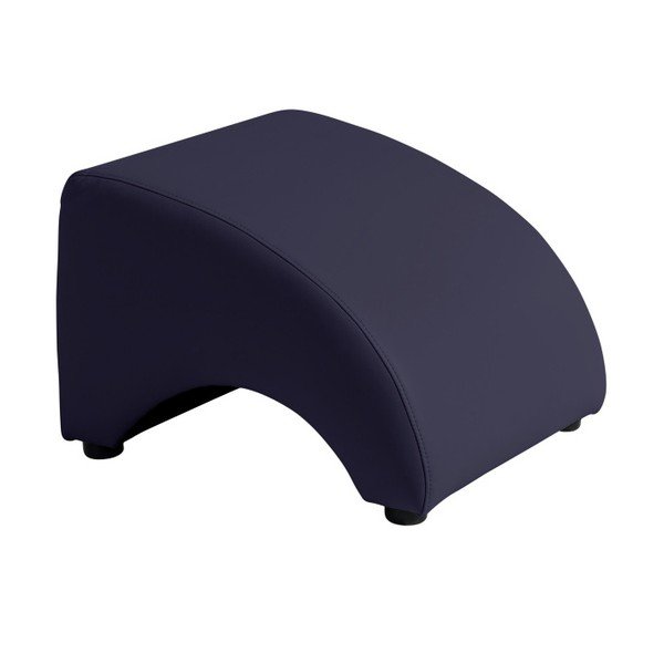 Pouf in similpelle Brandford blu scuro - Max Winzer