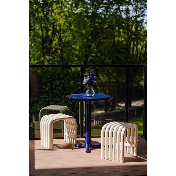 Sedia da esterno beige in metallo Nokk – noo.ma-image-4