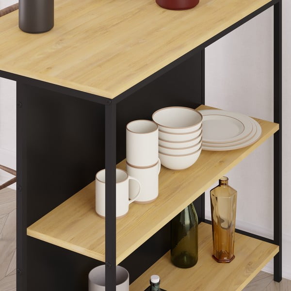 Tavolo da bar in rovere 60x100 cm Sagi - Marckeric-image-1