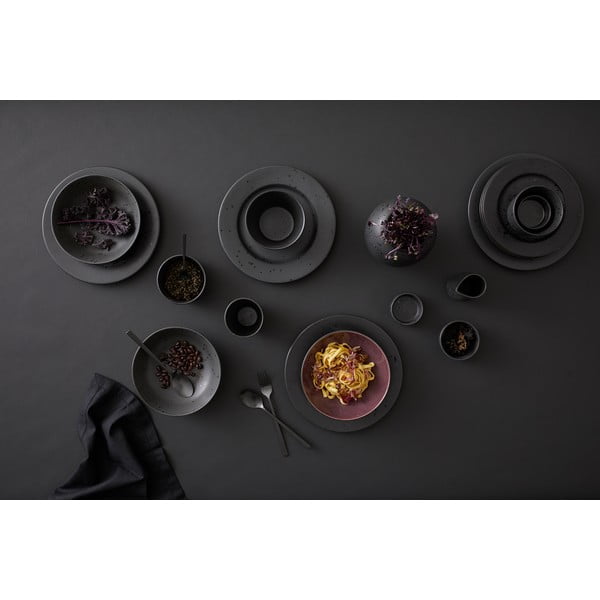 Vaso nero in gres (altezza totale 20 cm) Gastro  – Bitz-image-3