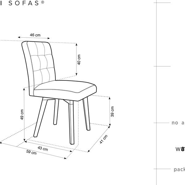 Sedia da pranzo marrone Tulip - Mazzini Sofas-image-1