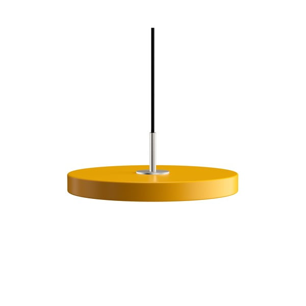 Giallo ocra Apparecchio a sospensione LED con paralume in metallo ø 31 cm Asteria Mini - UMAGE
