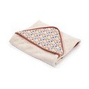 Asciugamano con cappuccio da bambini color crema in cotone 80x80 cm Pomme des Bois – Moulin Roty