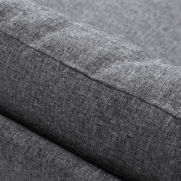 Poltrona grigia con bracciolo sul lato destro e pannello portaoggetti Martha Fly - Balcab Home-image-3