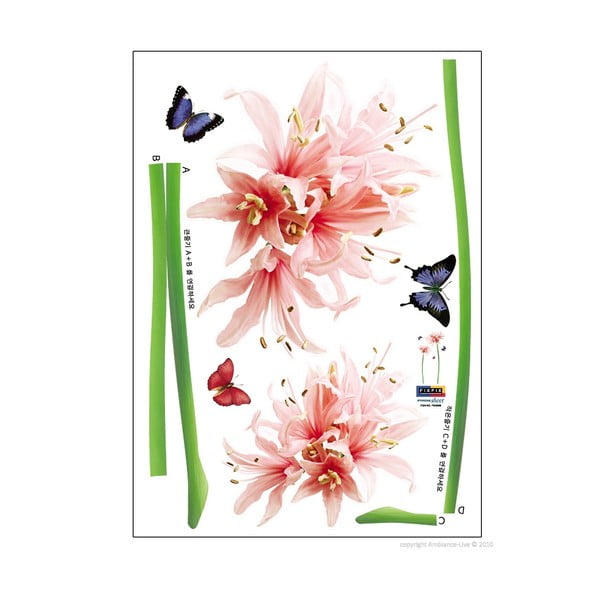 Set di adesivi con i fiori di Lilly - Ambiance-image-2