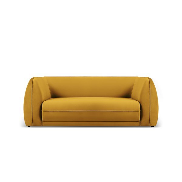 Divano in velluto giallo 190 cm Lando - Micadoni Home