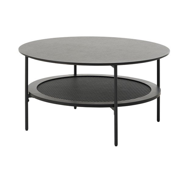 Tavolino da salotto rotondo nero ø 80 cm Pensacola – Unique Furniture
