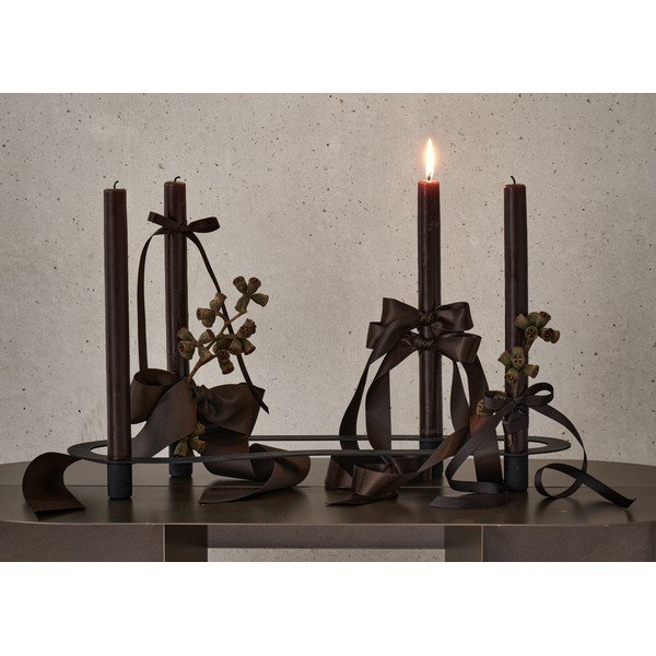 Portacandela in metallo per avvento Aro – Blomus-image-1
