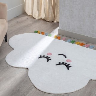 Tappeto per bambini in cotone bianco 90x150 cm Cloud - Ixia
