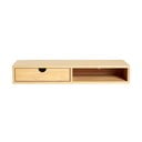 Comodino in rovere con ripiani in colore naturale Farsta - Woodman
