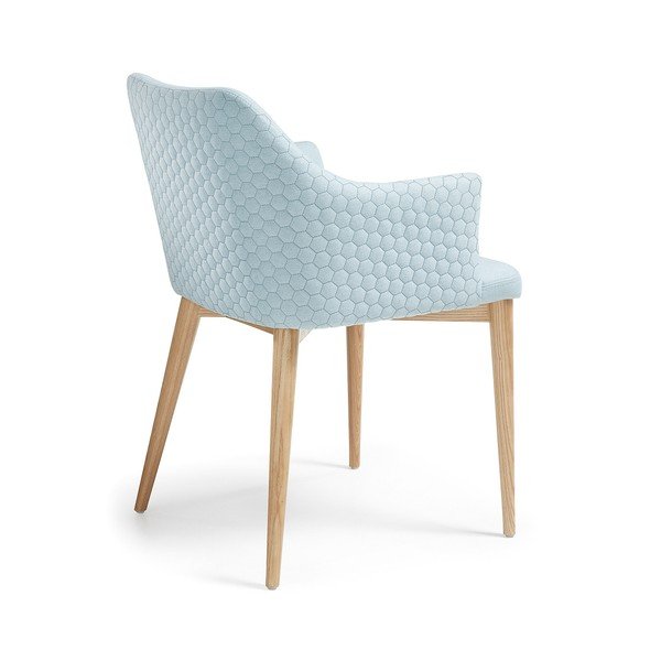 Světle modrá jídelní židle La Forma Danai-image-3