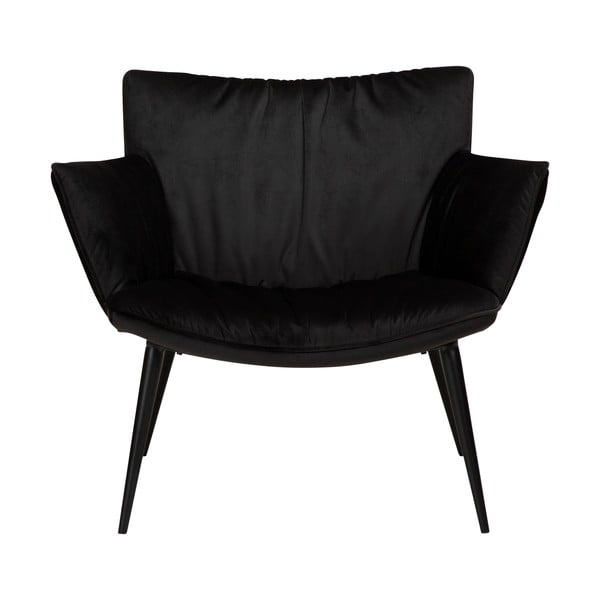 Poltrona in velluto nero Join - DAN-FORM Denmark-image-1