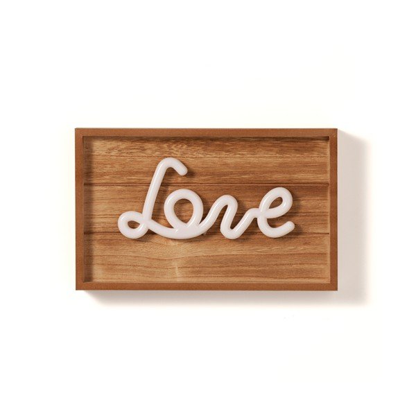 Decorazione in legno chiaro Love - Tomasucci