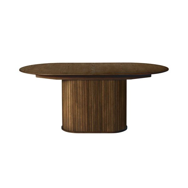 Tavolo da pranzo con effetto rovere allungabile con estensione 95x180 cm Nola – Unique Furniture-image-1