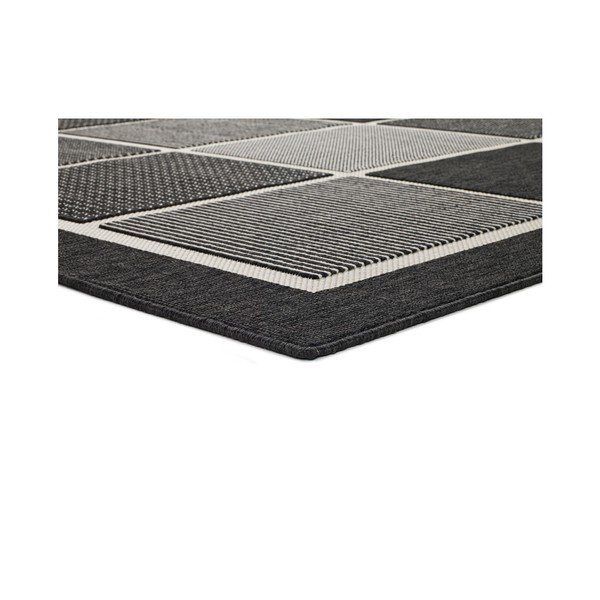 Tappeto da esterno nero e grigio , 120 x 170 cm Nicol Squares - Universal-image-1