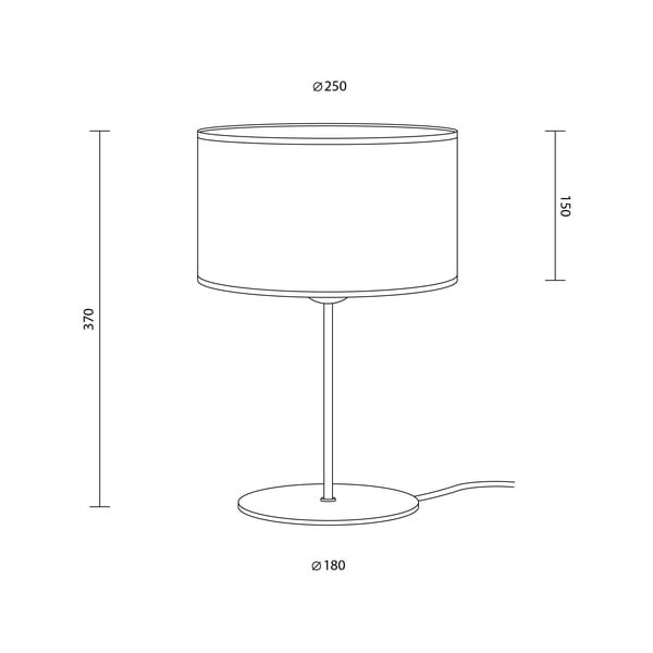 Lampada da tavolo nera (altezza 37 cm) Doce - Sotto Luce-image-2