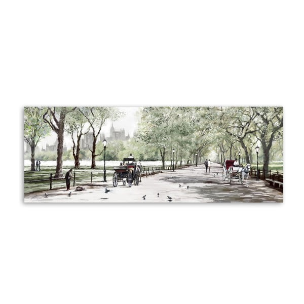 Immagine su tela, 60 x 150 cm Canvas Watercolor Central Park II - Styler