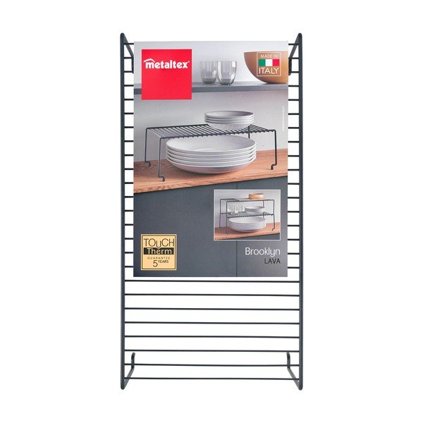 Ripiano aggiuntivo nero per cucina Lava Brooklyn - Metaltex-image-4