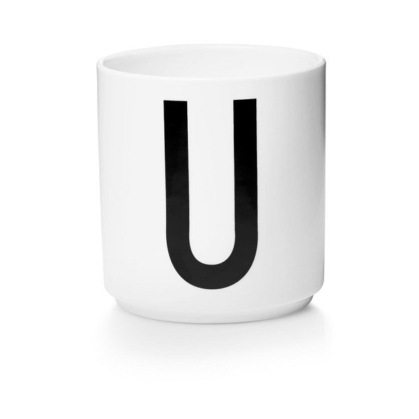 Tazza in porcellana bianca Personal U A-Z - Design Letters