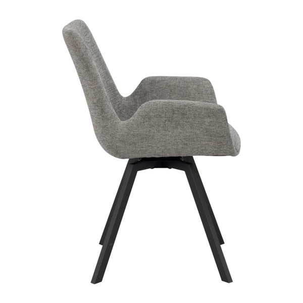 Set di sedie da pranzo grigia in imbottito 2 pz Norwell – Rowico-image-4