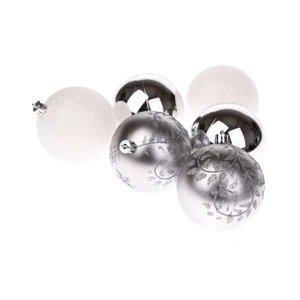 Set di palline di Natale in plastica 6 pz ø 8 cm – Dakls