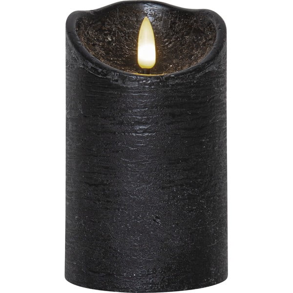 Candela LED in cera nera, altezza 12,5 cm Flamme Rustic - Star Trading