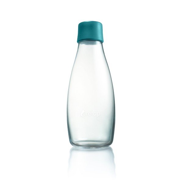 Bottiglia in vetro turchese scuro , 500 ml - ReTap