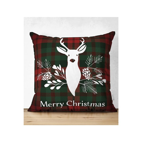 Set di 4 federe natalizie e runner da tavola Tartan Christmas - Minimalist Cushion Covers-image-4