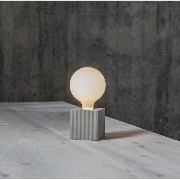 Piede di lampada grigio chiaro 10 cm Box - Star Trading-image-4