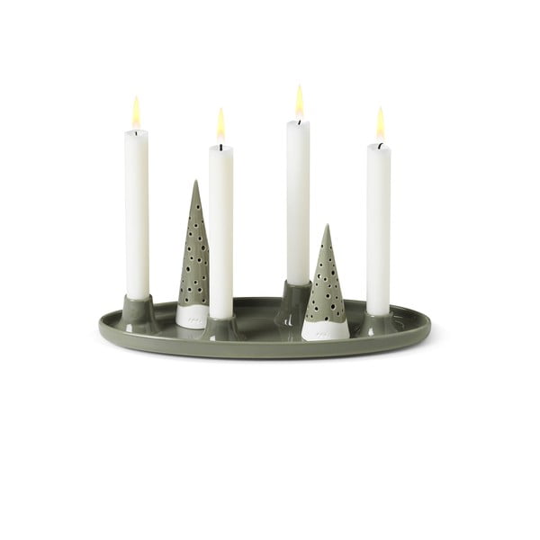 Portacandele in porcellana con motivo natalizio Nobili - Kähler Design-image-2