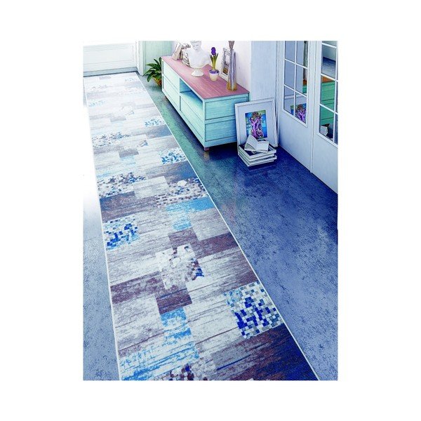 Tappeto blu Muriel Sento, 80 x 160 cm - Confetti