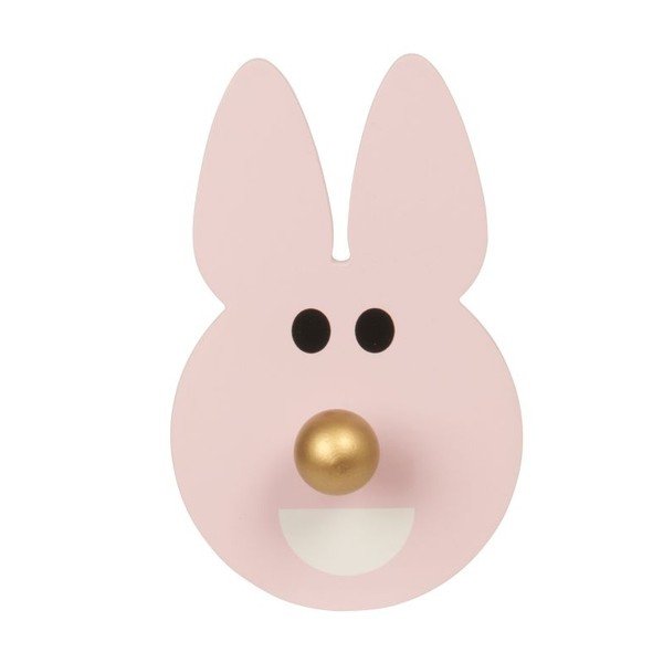 Věšák Happy Rabbit Pink