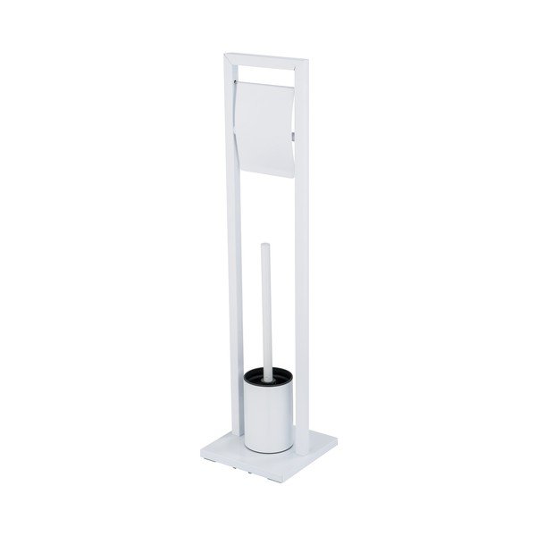 Porta carta igienica in acciaio con spazzola Mengara - Wenko
