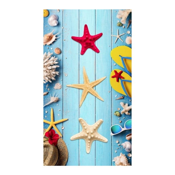 Telo mare con stampa Beachy, 100 x 180 cm - Good Morning