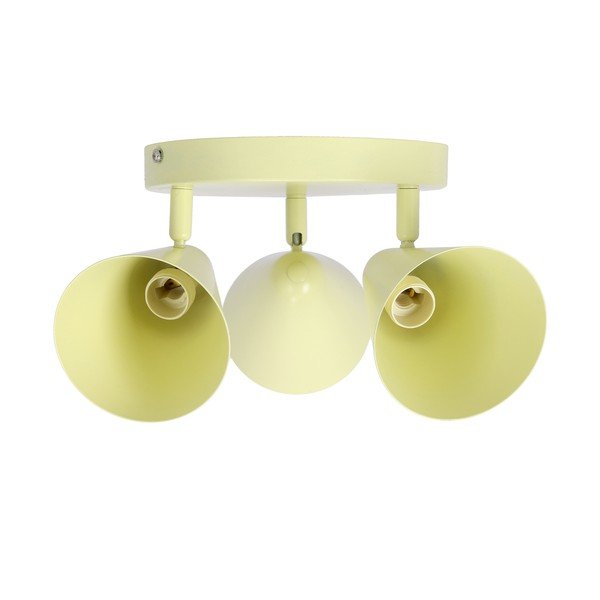 Lampada da soffitto gialla con paralume in metallo 34x34 cm Amor - Candellux Lighting-image-4