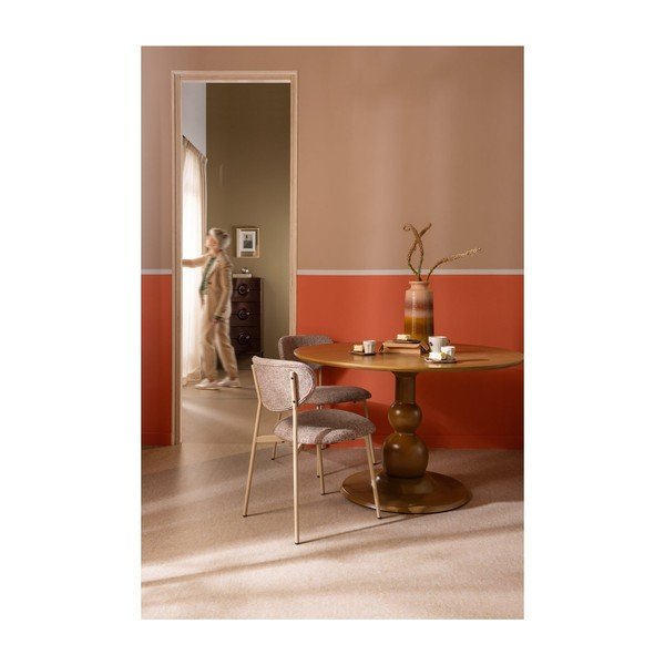 Tavolo da pranzo rotondo in mango massiccio 120x120 cm Blanco – WOOOD-image-2