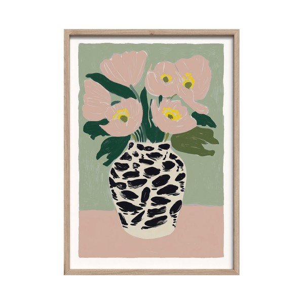 Dipinto stampato con cornice inclusa 50x70 cm Spotted Vase – Styler