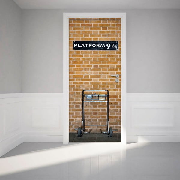 Adesivo per porta Piattaforma Harry Potter, 83 x 204 cm - Ambiance