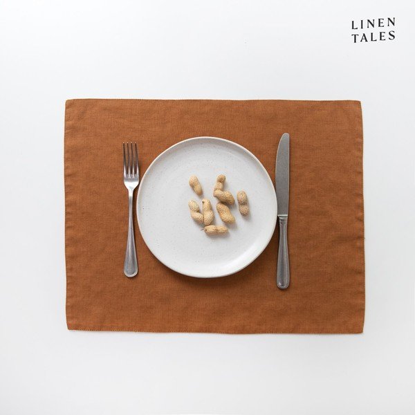 Tovaglietta di stoffa 35x45 cm Hazelnut - Linen Tales-image-1