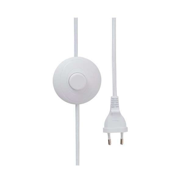 Lampada da terra bianca in tessuto (altezza totale 123 cm) Mila – Ellos Home-image-4